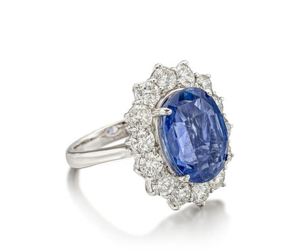 Emilio Jewelry GIA Certified 13.47 Carat No Heat Sapphire Ring