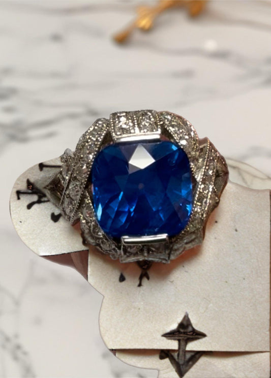 Emilio Jewelry AGL Certified Kashmir Sapphire Ring