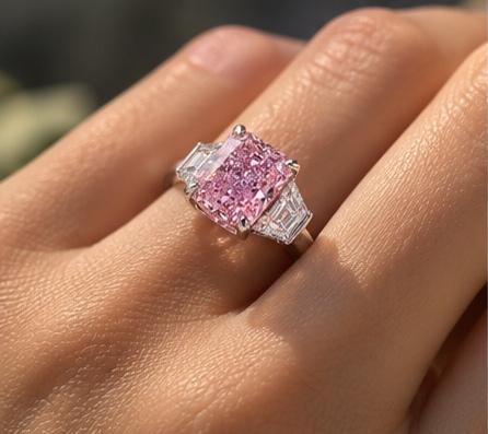 Emilio Jewelry Gia Certified 2.00 Carat Fancy Intense Pure Pink Diamond Ring