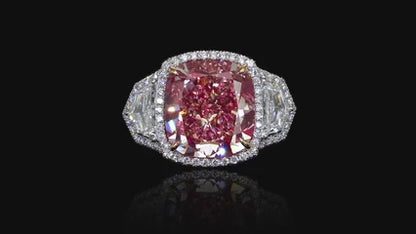 Emilio Jewelry GIA Certified 16.00 Carat Pinkish Diamond Ring