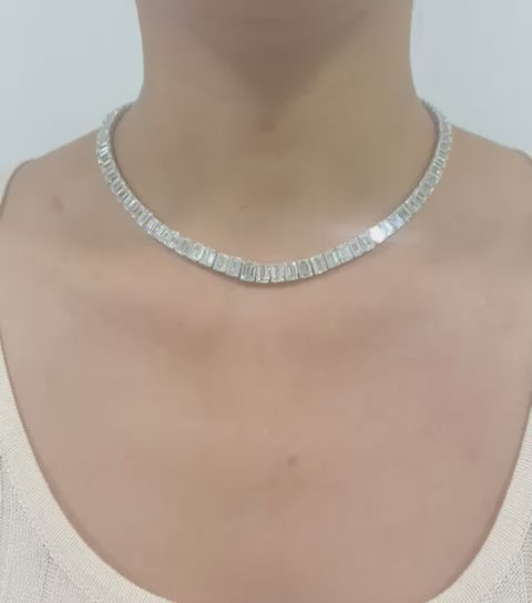 Emilio Jewelry GIA Certified 52.00 Carat Emerald Cut Diamond Necklace