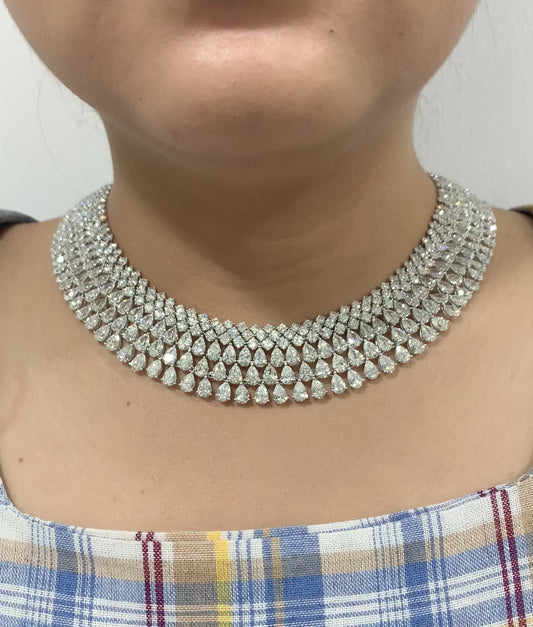 Emilio Jewelry 94.00 Carat Diamond Choker Necklace