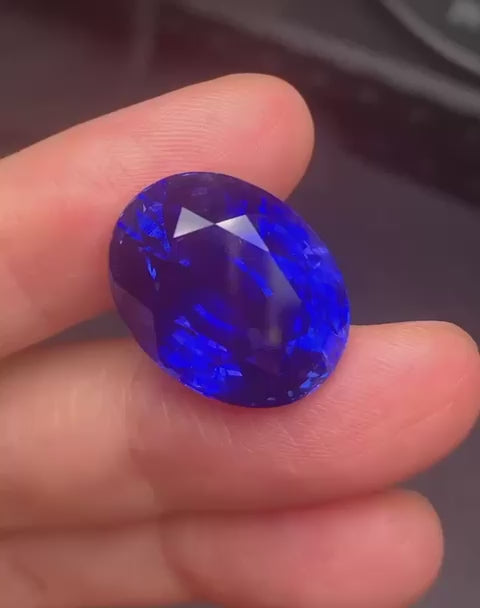 Emilio Jewelry SSEF Certified 27.00 Carat 565 Million Year Old No Heat Sapphire