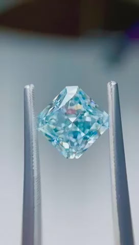 Emilio Jewelry GIA Certified 4.00 Carat Fancy Blue Diamond