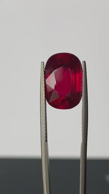 Emilio Jewelry Certified 10.00 Carat No Heat Pigeons Blood Museum Ruby Ring